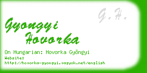 gyongyi hovorka business card
