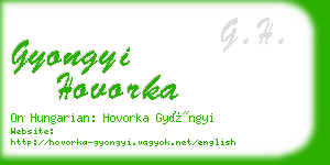 gyongyi hovorka business card